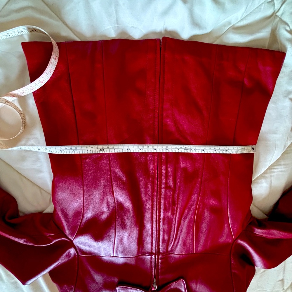 Ladies Vintage Wilsons Leather Thinsulate Red Leather Coat.  Size Small. NTN - Picture 7 of 12